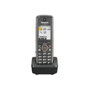 PANASONIC KX-TCA185CE BUSINESS DECT Handset inkl. Ladeschale Farbdisplay Headsetanschluss bis zu 8 S 