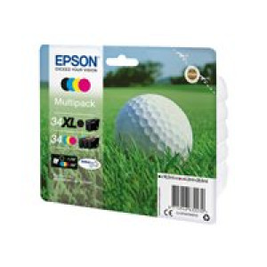 EPSON 34 Multipack 4er Pack Schwarz, Gelb, Cyan, Magenta Tintenpatrone 