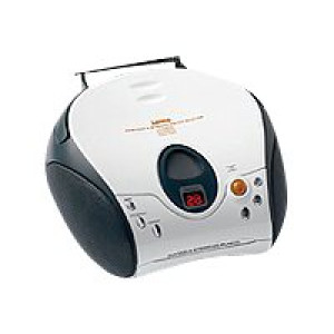 LENCO SCD-24 CD-Radio mit Kopfhöreranschluss, schwarz/silber