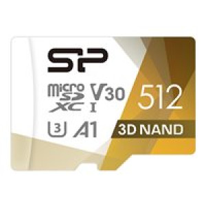  SILICON POWER memory card Superior Pro Micro SDXC 512GB UHS-I U3 V30 +adapter  