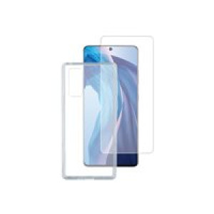 4SMARTS 360° Starter Set mit X-Pro Clear Glas für Samsung Galaxy S22+ mit UltraSonix, Montagerahmen