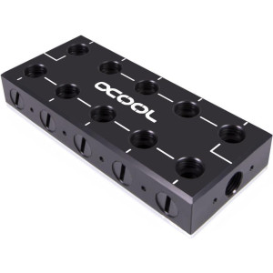  ALPHACOOL ES Distro Plate Parallel C5 (schwarz) Zubehör 