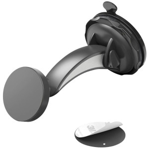 HAMA Auto-Handyhalterung Magnet mit Saugnapf, 360 Grad drehbar, universal (00201512) 