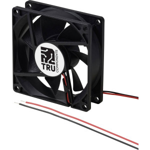  TRU COMPONENTS TC-MX8025-24V0.05A Axiallüfter 24 V/DC 46.8 m³/h (L x B x H) 80 x 80 x 25 mm Zubehör 