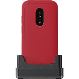 DORO Leva E22, Großtastenklapphandy, 4G, rot-weiß 4G GSM-Mobiltelefon 