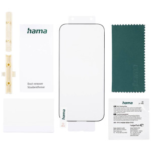 HAMA Super Hybrid Displayschutzglas Apple iPhone 15 Pro 1 St. kratzfest, Anti-Fingerprint 