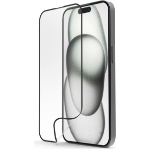 HAMA Super Hybrid Displayschutzglas Apple iPhone 15 1 St. kratzfest, Anti-Fingerprint 