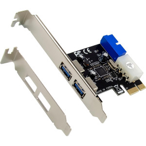 INLINE Schnittstellenkarte, 4x USB 3.2 Gen.1 (2+2), PCIe, Low Profile, VL805 