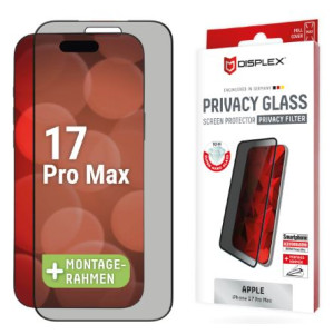 E.V.I. DISPLEX Privacy Panzerglas für iPhone 17 Pro Max 