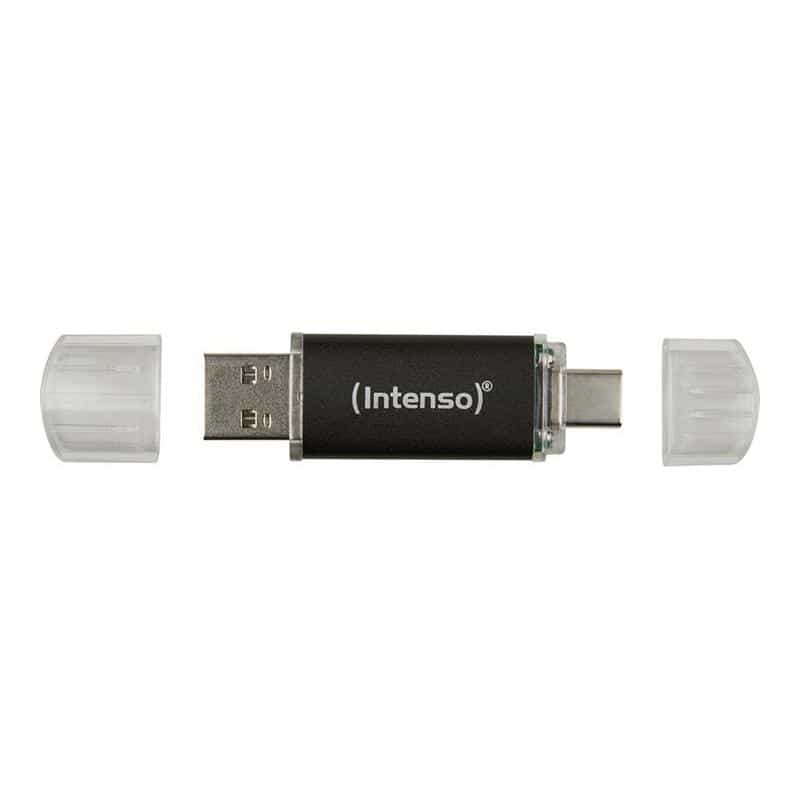 INTENSO Twist Line USB-Stick 256 GB USB Type-A / USB Type-C 3.2 Gen 1 (3.1 Gen 1) Anthrazit