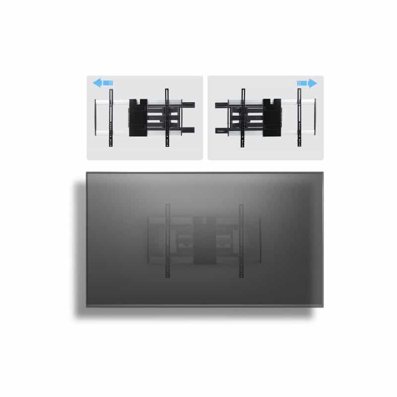 STARTECH.COM Ultraflache vollbewegliche TV-Wandhalterung fur Bildschirme bis 65 Zoll und 45 kg