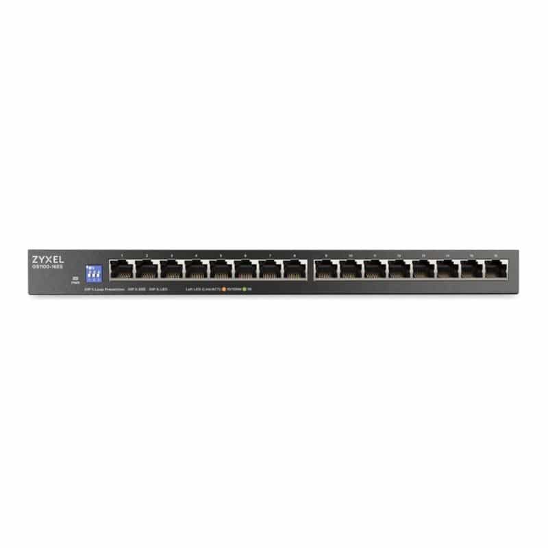 ZYXEL 16-Port Gigabit Unmanaged Switch Slimline mit DIP Sele