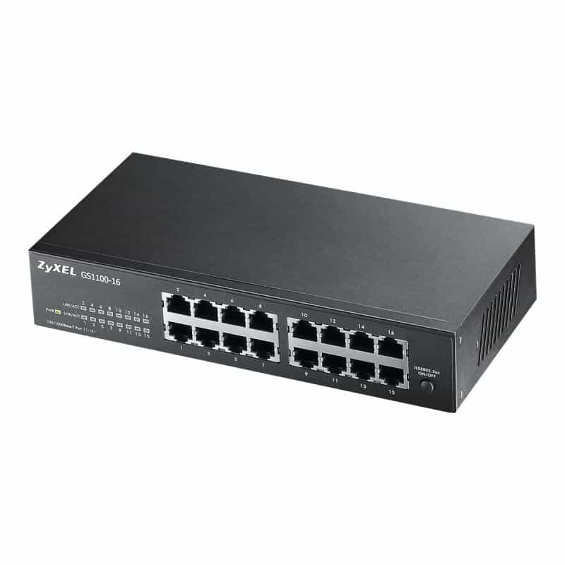 ZYXEL GS1100-16 16-Port Gigabit Unmanaged Switch V4