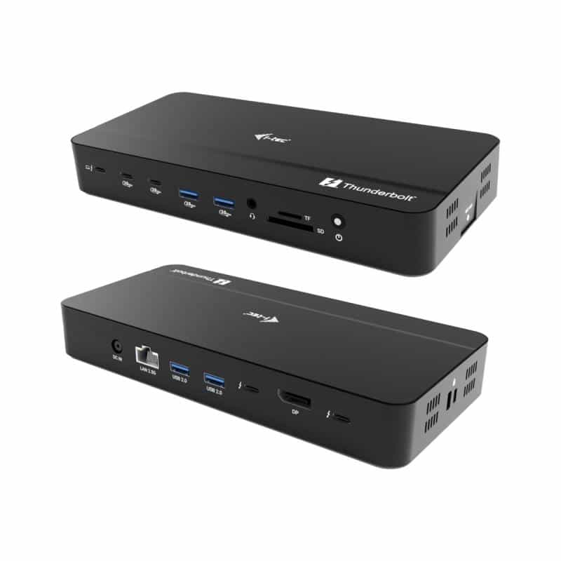 I-TEC TB5 Triple DisplayDS 2xTB5 1xDP 1x2,5GLAN 1xM.2 slot 1xAudio/Mic 2xUSB-C Gen2 2xUSB-A Gen2 2xU