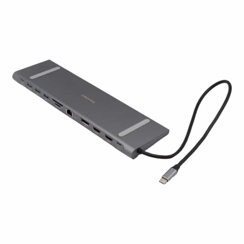 DEXLAN 14-in-1 Dockingstation für 3 Bildschirme, 4K Ultra HD