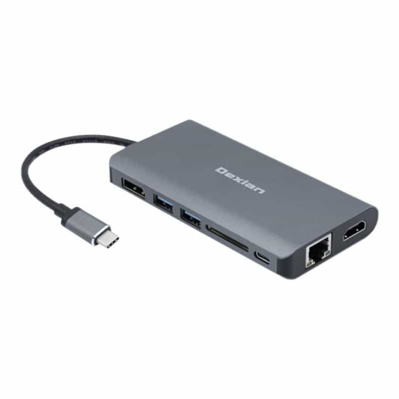 DEXLAN USB 3.1 Gen. 1 Typ C Dockingstation mit Power Delivery