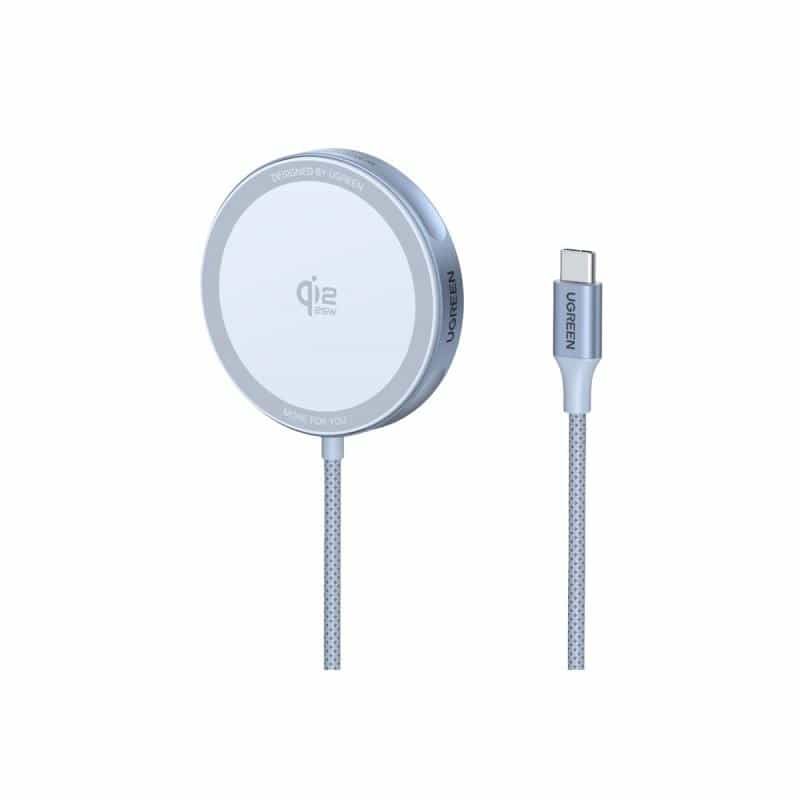 UGREEN MagFlow Wireless Charger 25 W Induktionslade-Standard Magsafe Grau