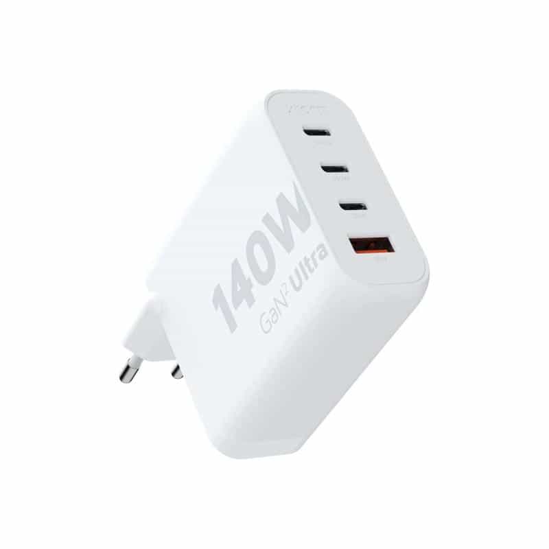 XTORM Ultra Wall USB Ladegerät 140 W 3x USB-C®, 1x USB-A Quick Charge 3.0 Weiß GaN