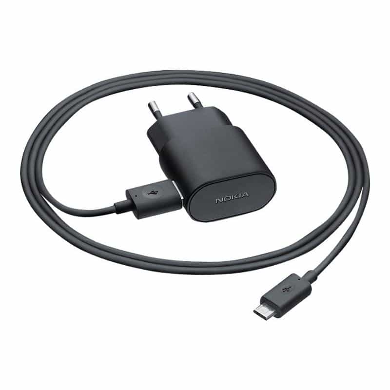 NOKIA AC-60E Charger, microUSB Black (AC-60E Black)