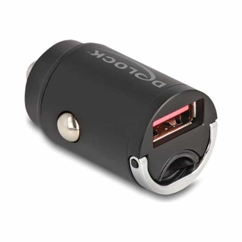 DELOCK 64277 USB Ladegerät 18 W 1x USB-A Schwarz KFZ, LKW Schnellladegerät