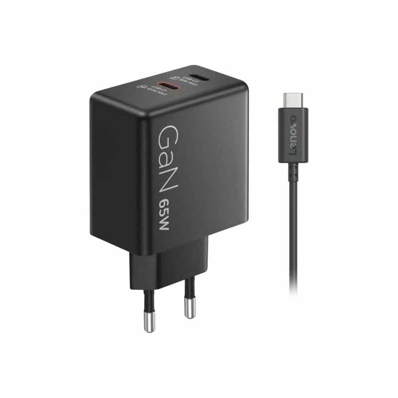 LENOVO G0A6065BEU USB Ladegerät 45 W, 18 W 2x USB-C® Schwarz Steckdose, Innenbereich GaN