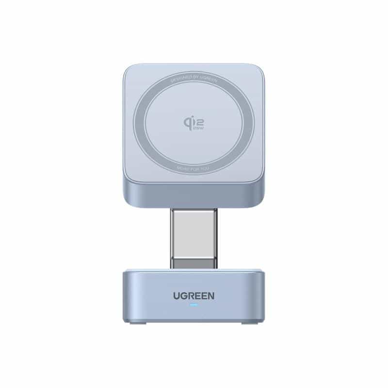 UGREEN MagFlow W752 Wireless Charger 25 W Induktionslade-Standard, USB-C® Buchse Grau Wireless