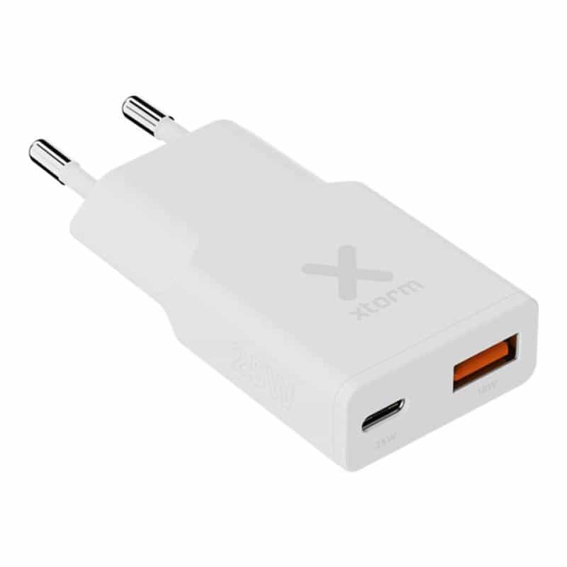 XTORM Go2 Series SlimLine Ladeadapter 25 W 1x USB-A, 1x USB-C® USB PD, Quick Charge 3.0 Weiß St