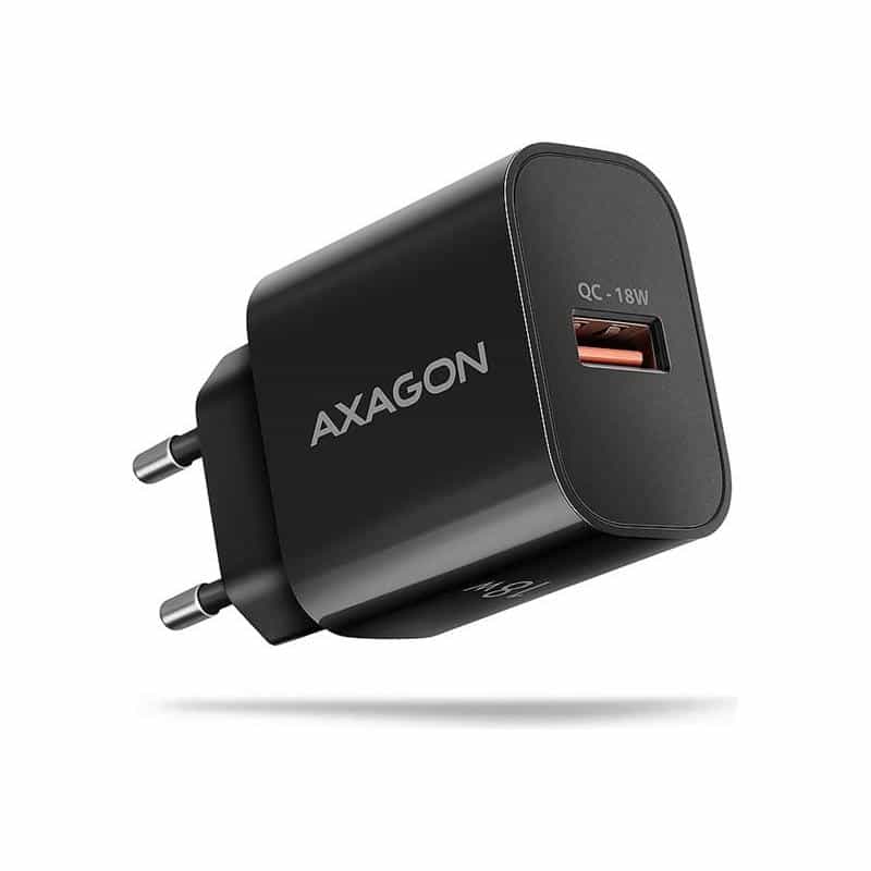 AXAGON USB Ladegerät 18 W 1x USB-A Quick Charge 2.0, Quick Charge 3.0, Fast Charge, Adaptive Fa