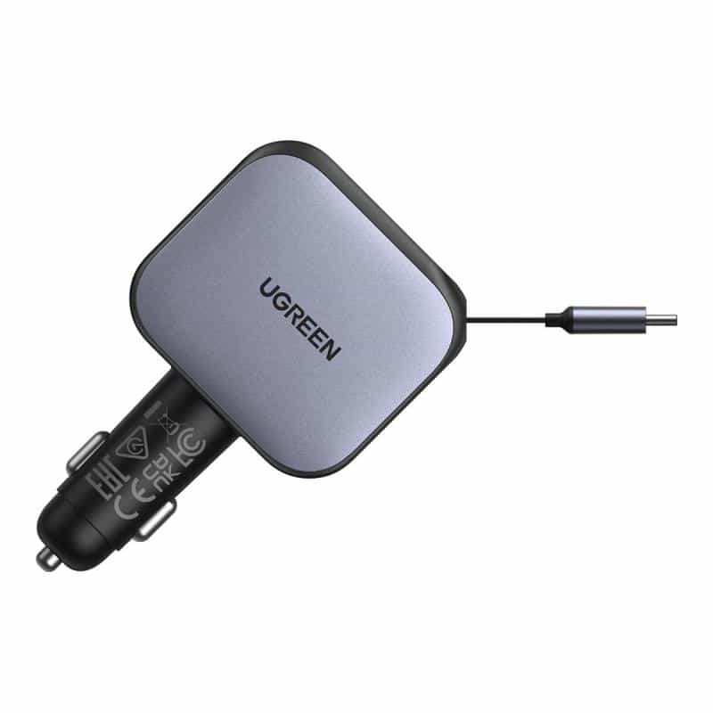 UGREEN EC604 145W Car Charger 2C1A Kfz Ladegerät 145 W USB-C® Buchse, USB-C® Stecker, USB-A Buc