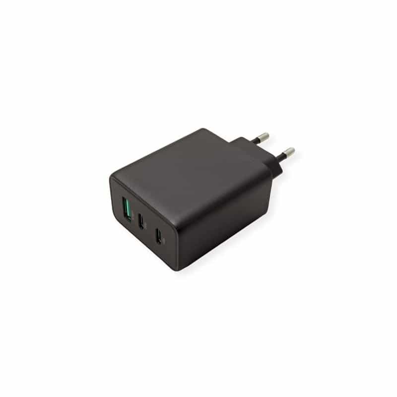 VALUE 19.99.1096 USB Ladegerät 65 W 1x USB-A, 2x USB-C® USB PD Schwarz Innenbereich