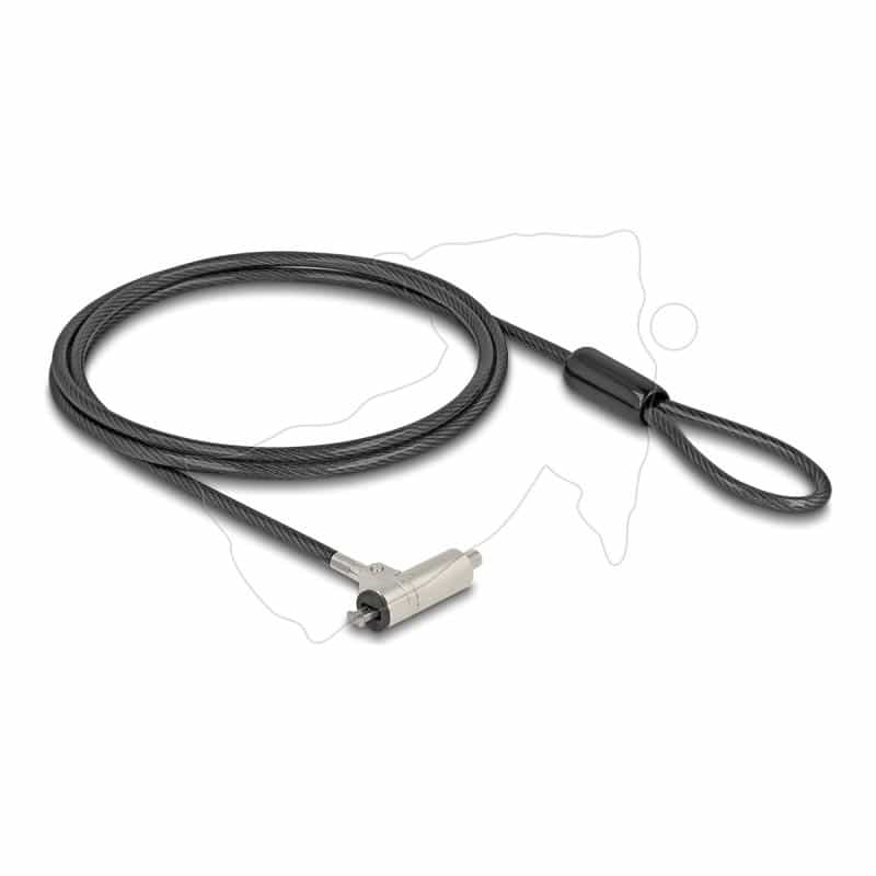 NAVILOCK Laptop Schloss mit Schlussel fur HP Nano Slot 1,80m schwarz