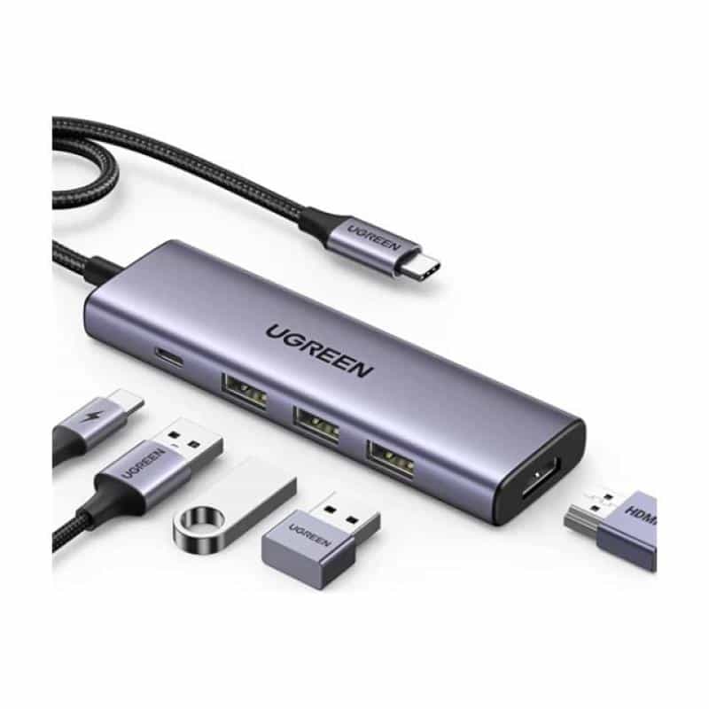 UGREEN CM511 5-in-1 USB-C Hub 1x HDMI 4K 3x USB-A 3.0 1x USB-C PD 100W
