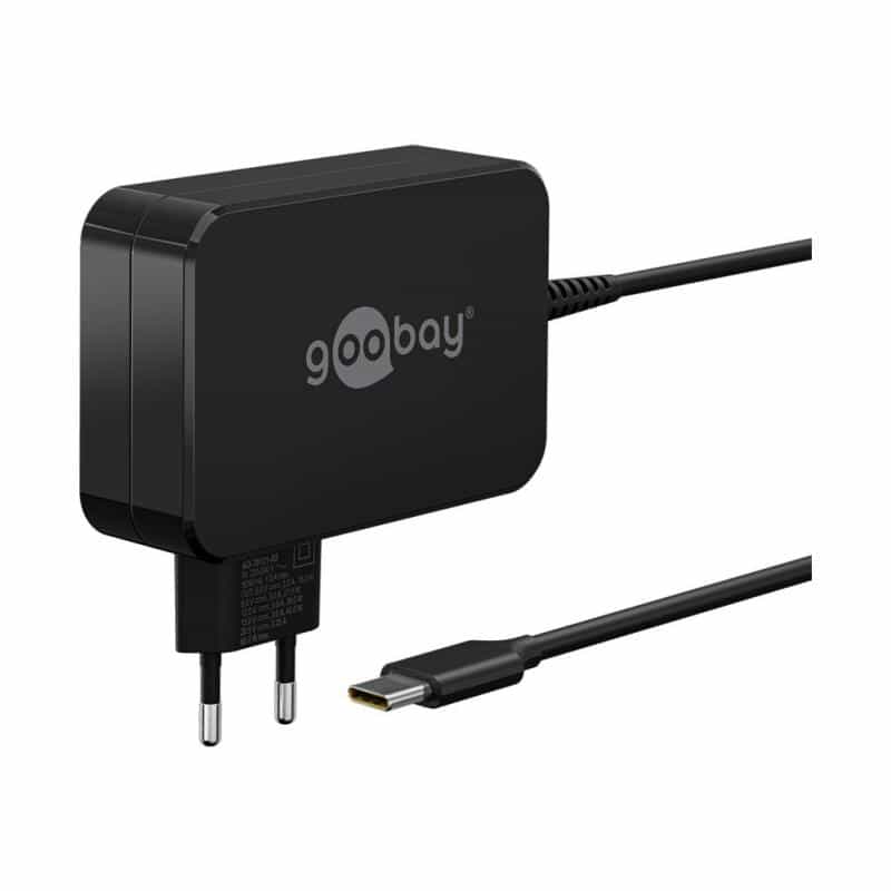 GOOBAY USB-C?-Ladegerät für Laptops (65 W) schwarz