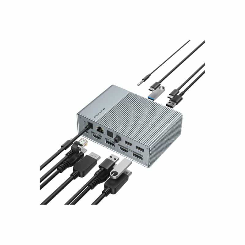 TARGUS HyperDrive GEN2 - Dockingstation - USB-C - 2 x HDMI, 2 x DP - 1GbE - Europa