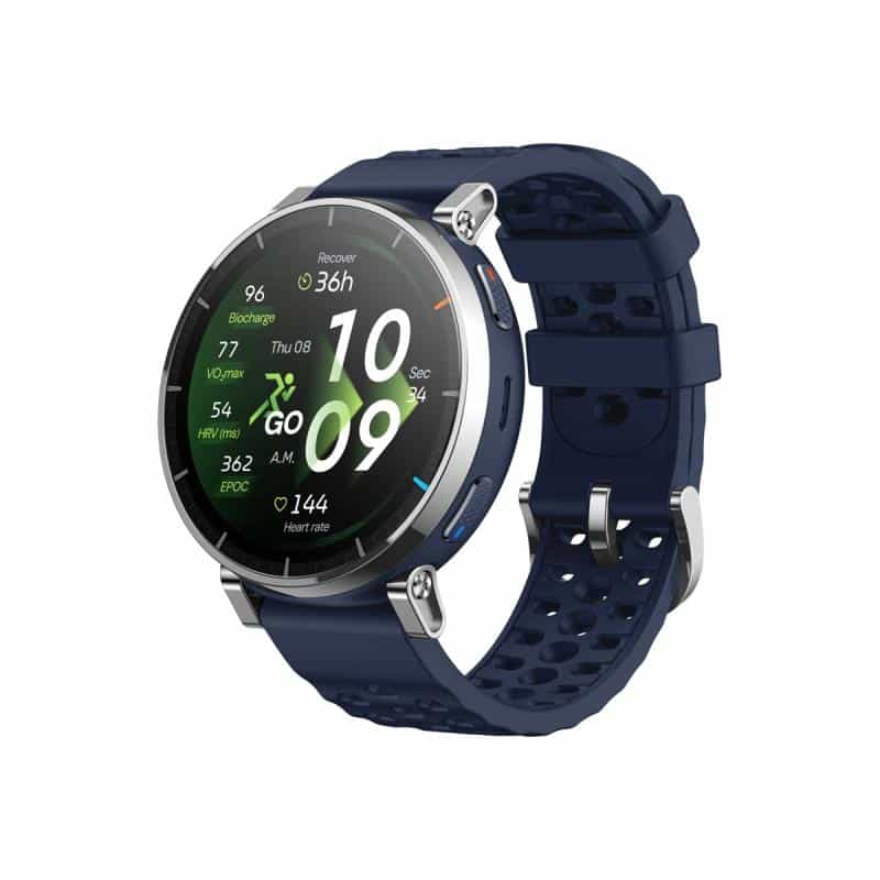 HUAMI TECHNOLOGY Amazfit Active 3 Premium Dark Blue Smartwatch HYROX-Modus