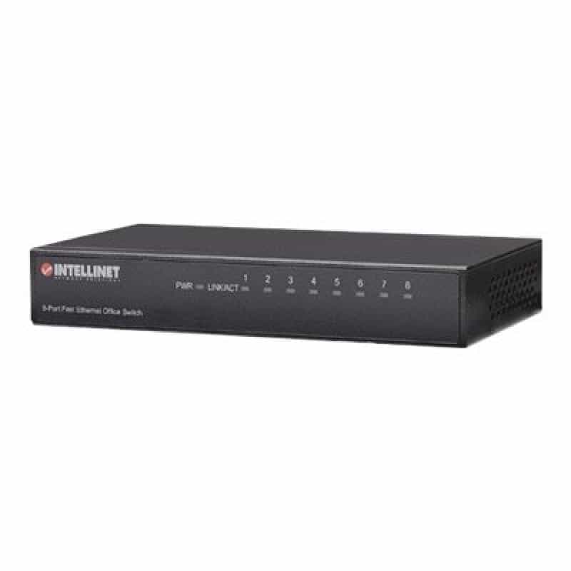 INTELLINET Net Switch 10/100 8P Metal Case