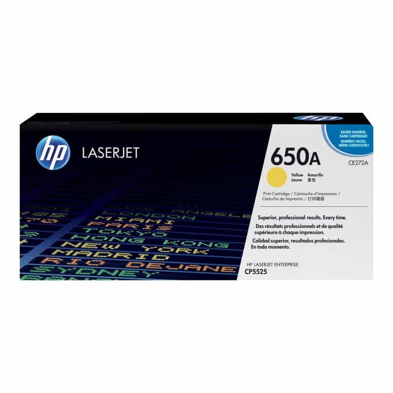 HP 650A Gelb LaserJet Tonerpatrone (CE272A)