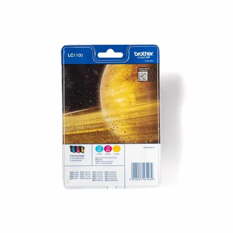 BROTHER LC1100 Rainbow Pack Gelb, Cyan, Magenta Tonerpatrone