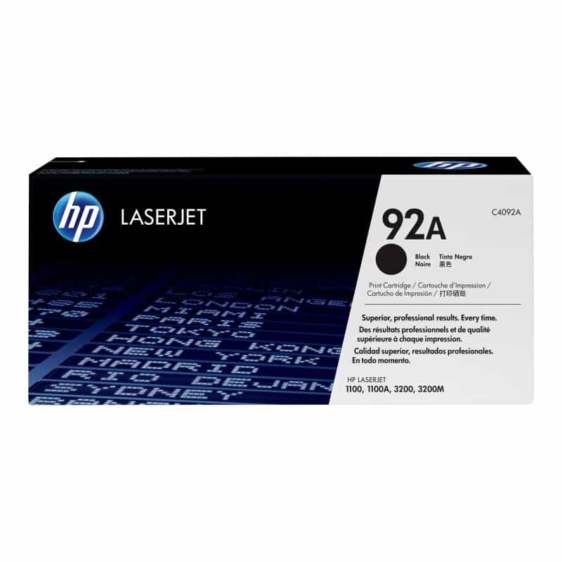 HP 92A Schwarz LaserJet Tonerpatrone (C4092A)