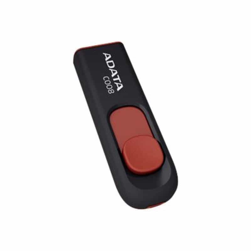 ADATA 32GB USB Stick C008 Slider USB 2.0 schwarz rot