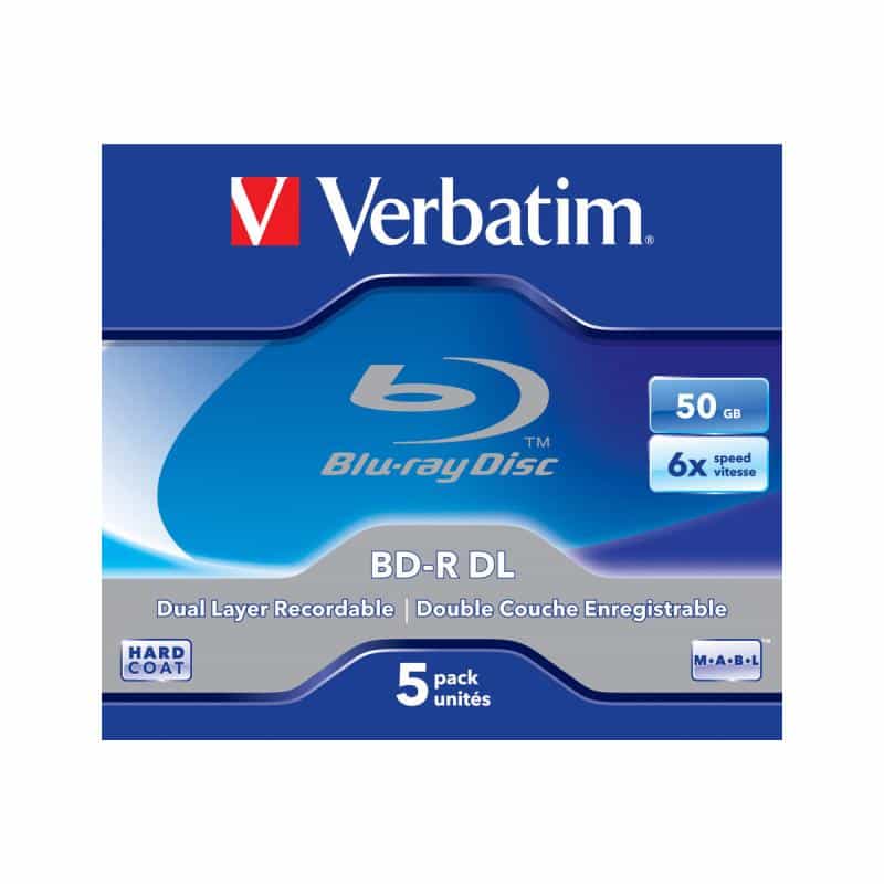 VERBATIM MED BD-R 50GB 6x 005er JC