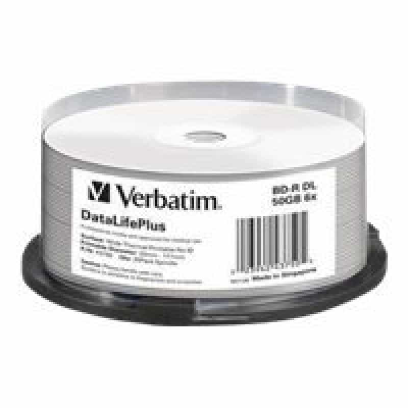 VERBATIM MED BD-R Verbatim 50GB 6x 25er CB VERBATIM MED BD-R Verbatim 50GB 6x 25er CB