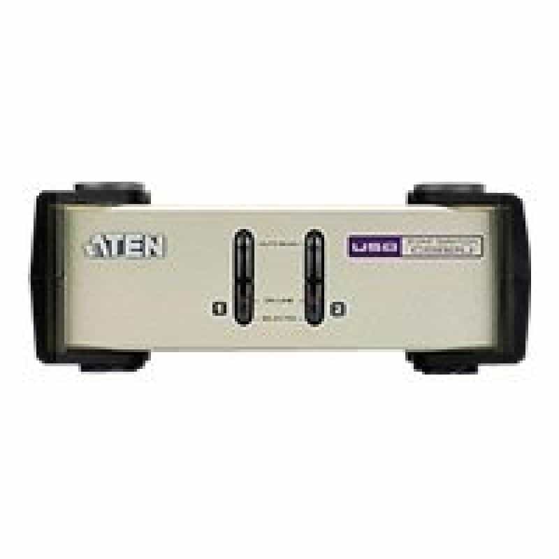 ATEN Adapter KVM Switch CS82U PS/2 und USB 2-fach Desktop mit Anschlusskabeln
