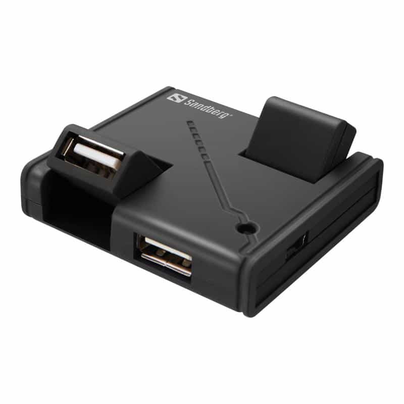 SANDBERG USB Hub 4 ports USB2.0 Ueberlastungsschutz A-B Kabel inkludiert