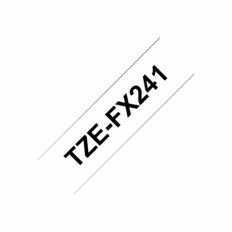 Brother Schriftband TZEFX241 weiß/schwarz