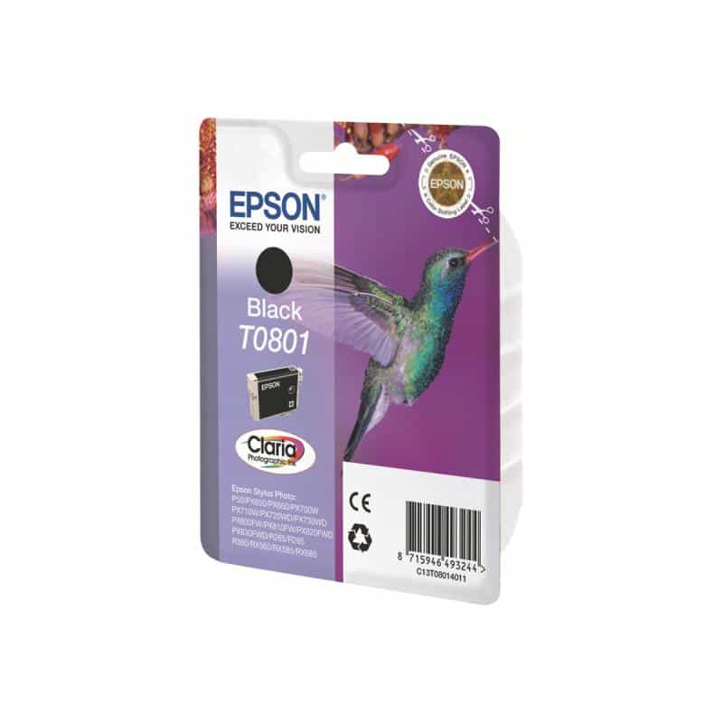 EPSON T0801 Schwarz Tintenpatrone