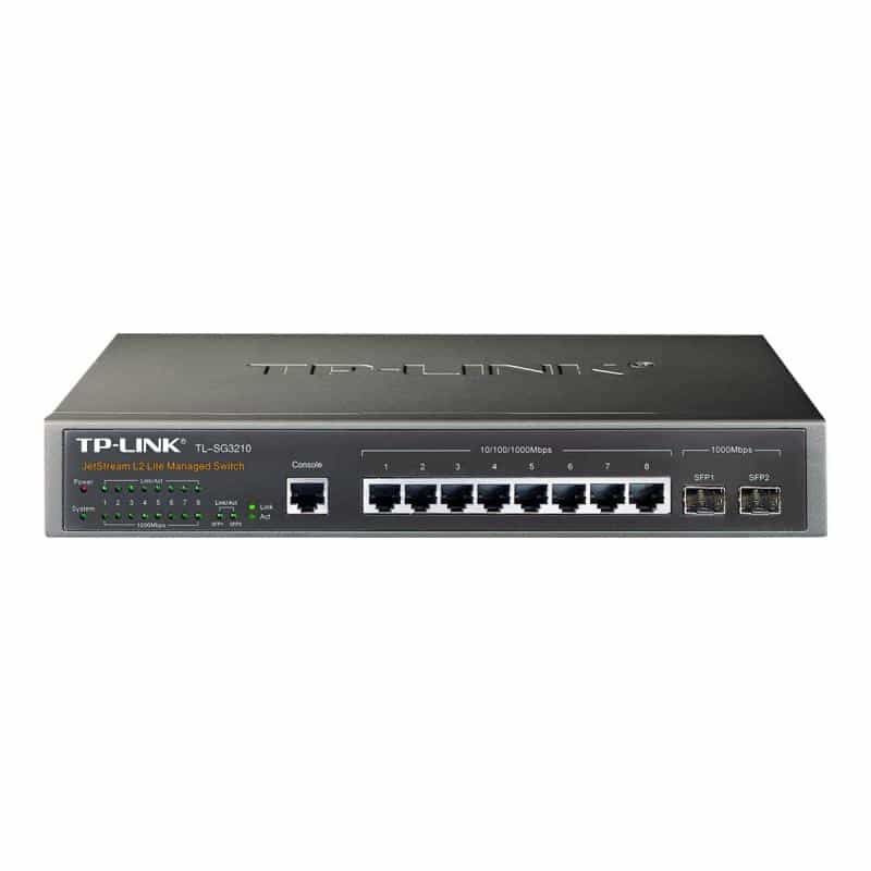 TP-LINK JetStream? 8-Port Gigabit L2+ Managed Switch with 2 SFP Slots