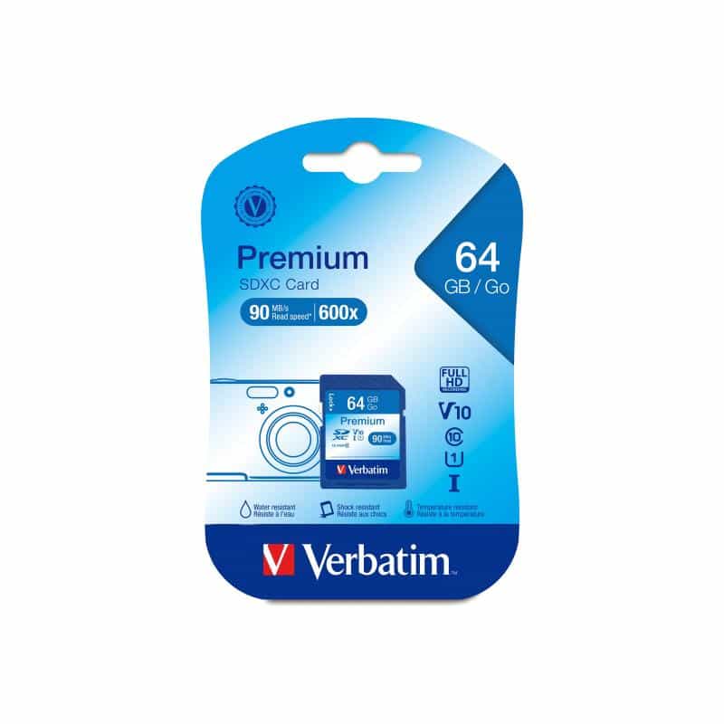 64GB SDXC Verbatim (Class 10)