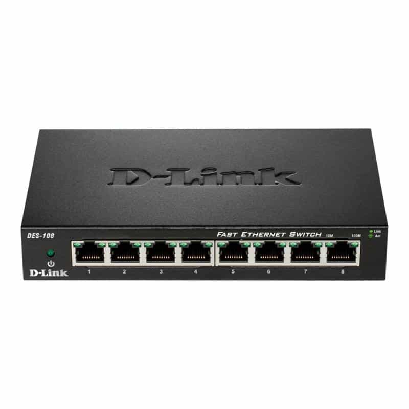D-LINK 8-Port Layer2 Fast Ethernet Switch