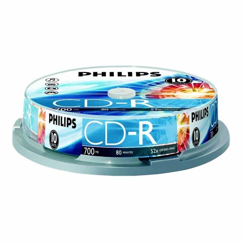 CD-R Philips 700MB 10pcs Spindel 52x